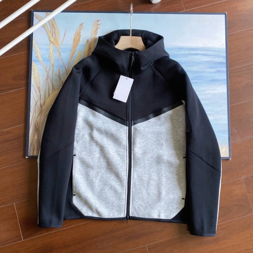 New cotton technology fleece full zipper sports premium quality sportswear hooded sportswear set sold separately top or pants