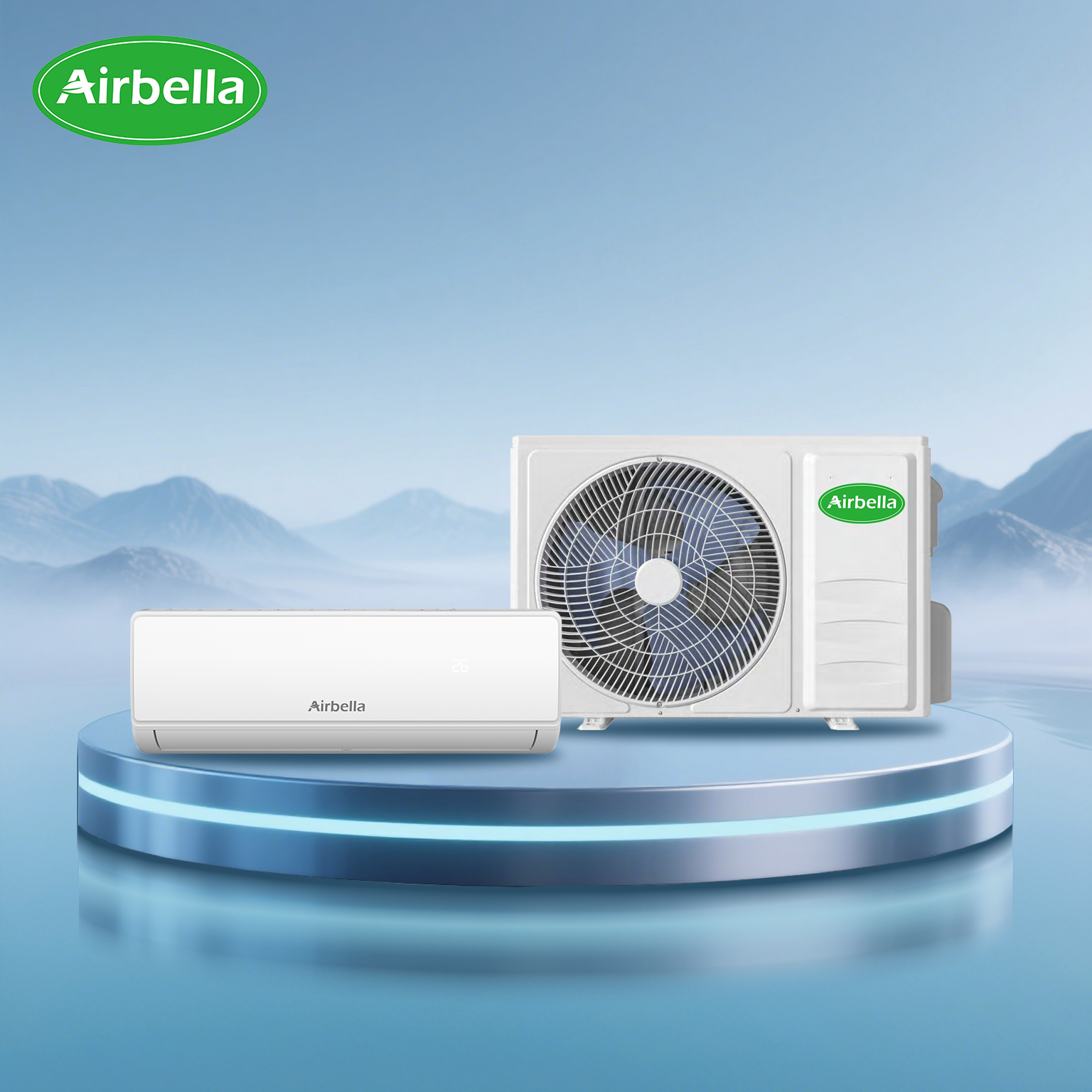 Low price 1HP air conditioner 9000 Btu wall mounted split type household air conditioner