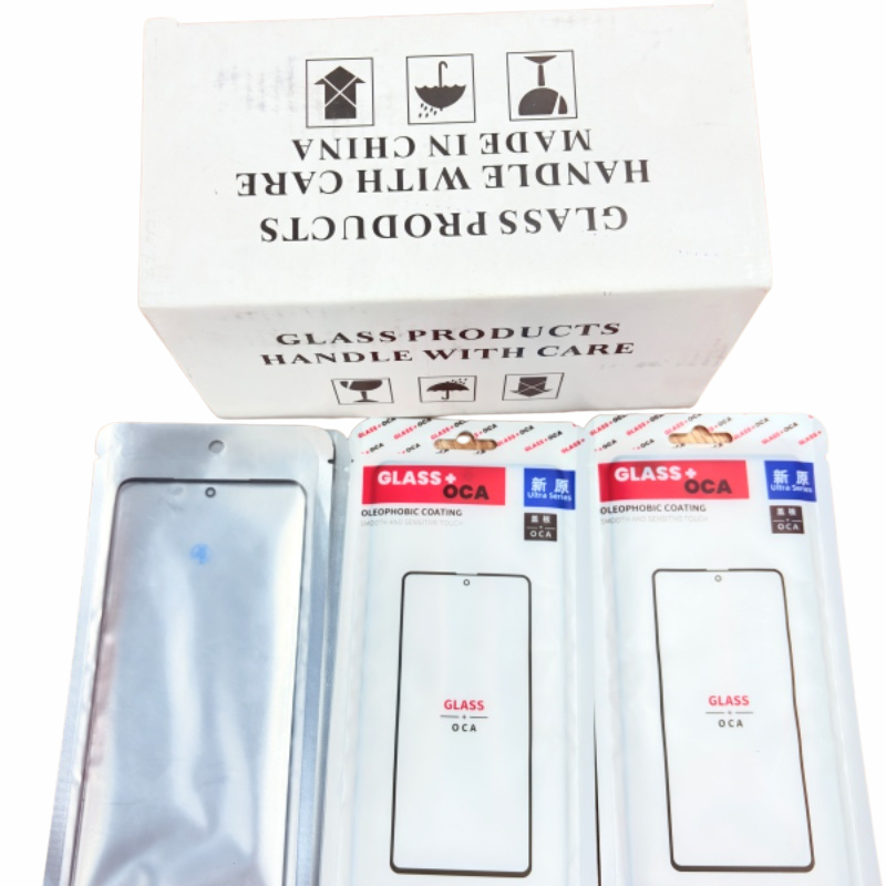 High quality double-layer tempered OCA glass front screen replacement glass with OCA display screen, suitable for INFINIX mobile phone accessories