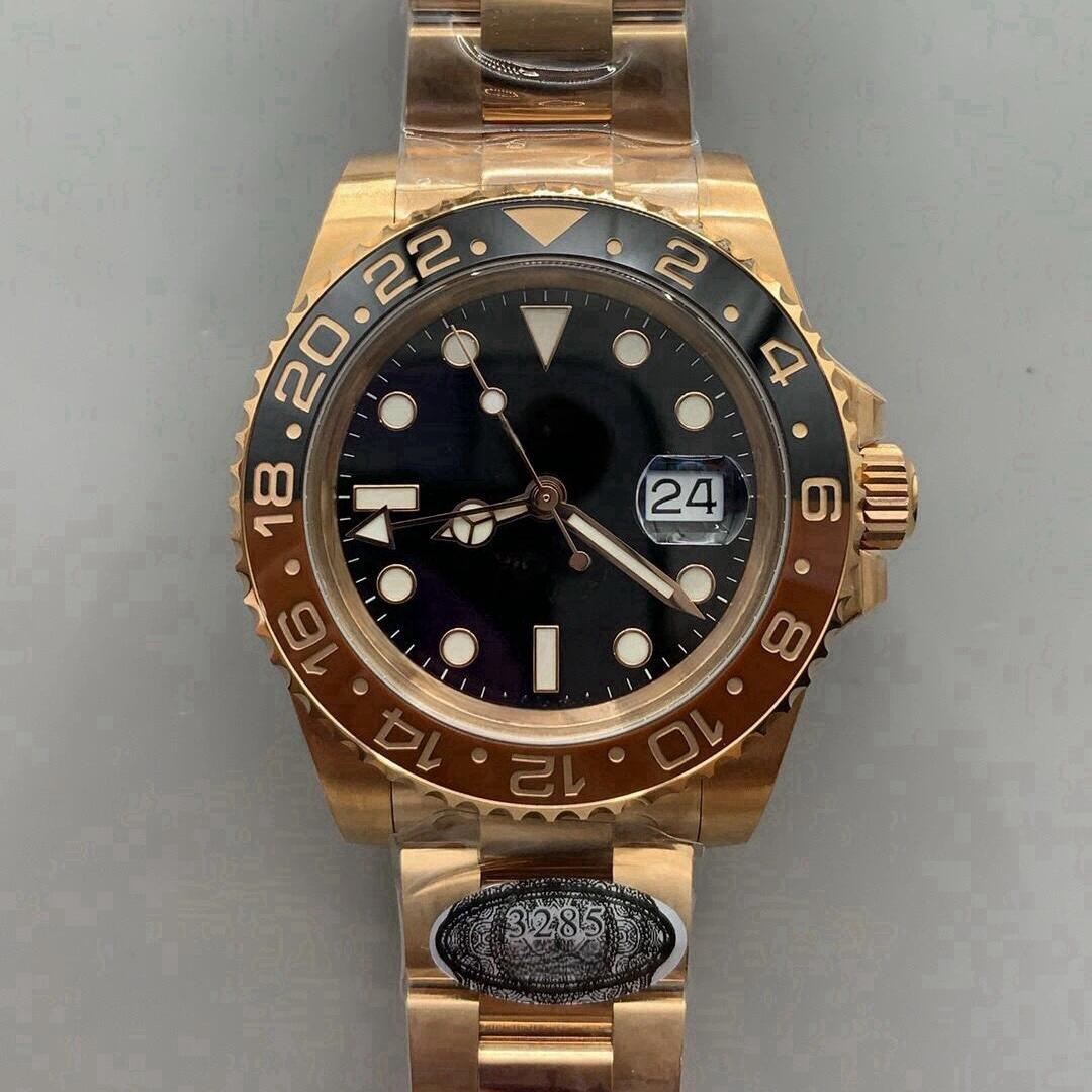 Factory customized logo ultra luxury watch 40mm mechanical automatic 3285 movement men's gold watch