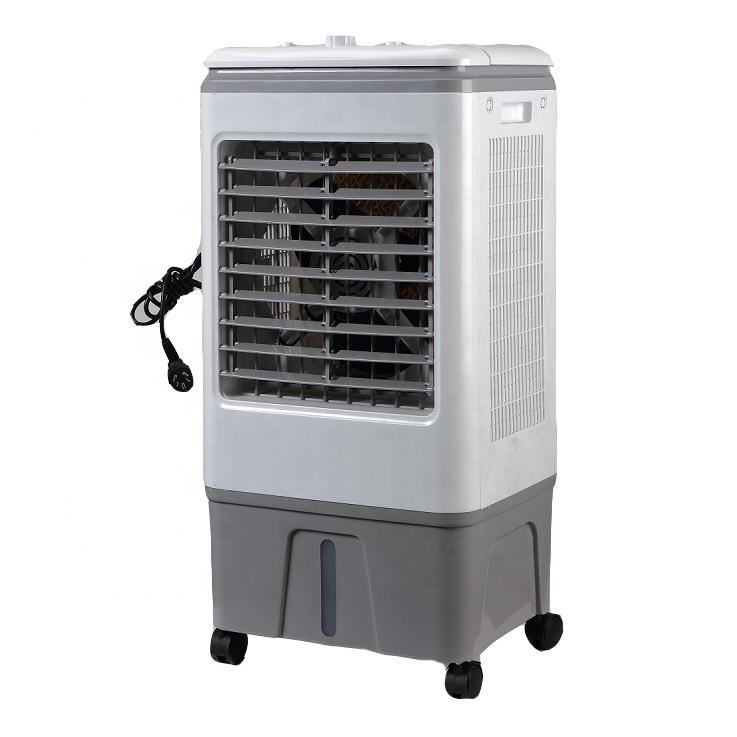 Household portable industrial indoor water evaporation air cooler fan made of plastic material
