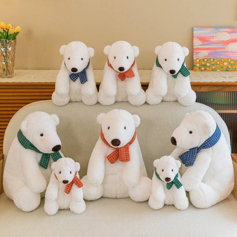 Manufacturer wholesale white 26cm polar bear plush toy soft filled ideal gift for children's birthdays