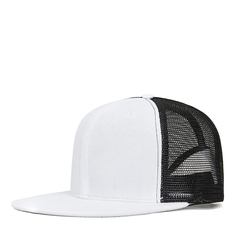 Wholesale of Spring and Summer Trendy Hip-hop Hats Breathable Street Dance Net Hats Unisex Fashionable Flat Brim hp Hop Caps
