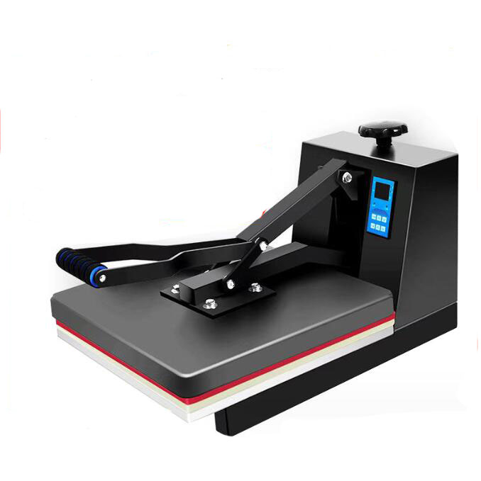 New 38 * 38 flat ironing machine manual equipment T-shirt heat transfer machine with digital transfer, used for clothing flatbed printers